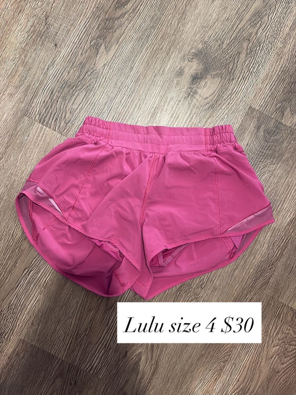lululemon athletica Bright Pink Athletic Shorts